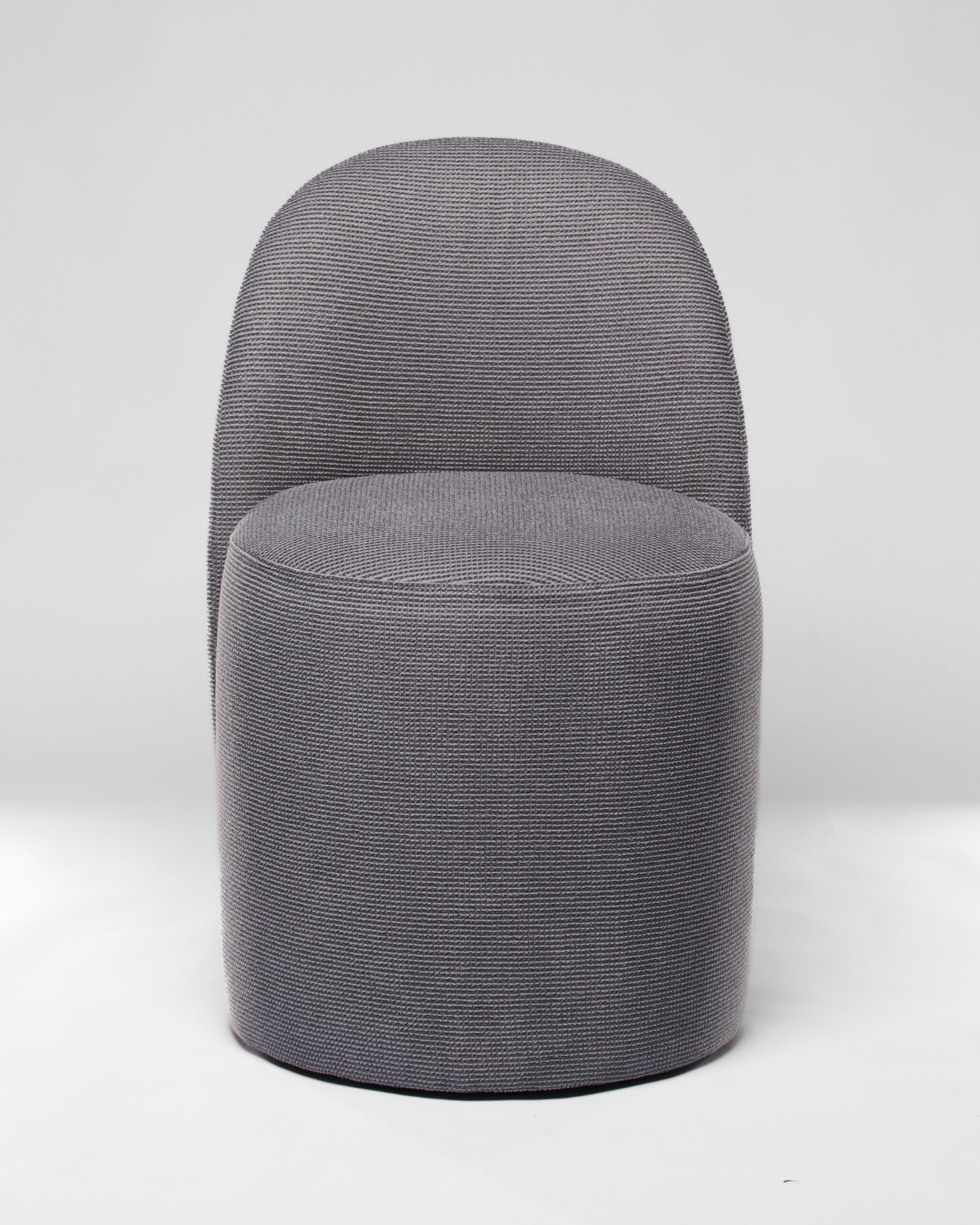 Fauteuil Rondo Design Gris Lilas – Élégance Moderne et Confort Compact - Image 2