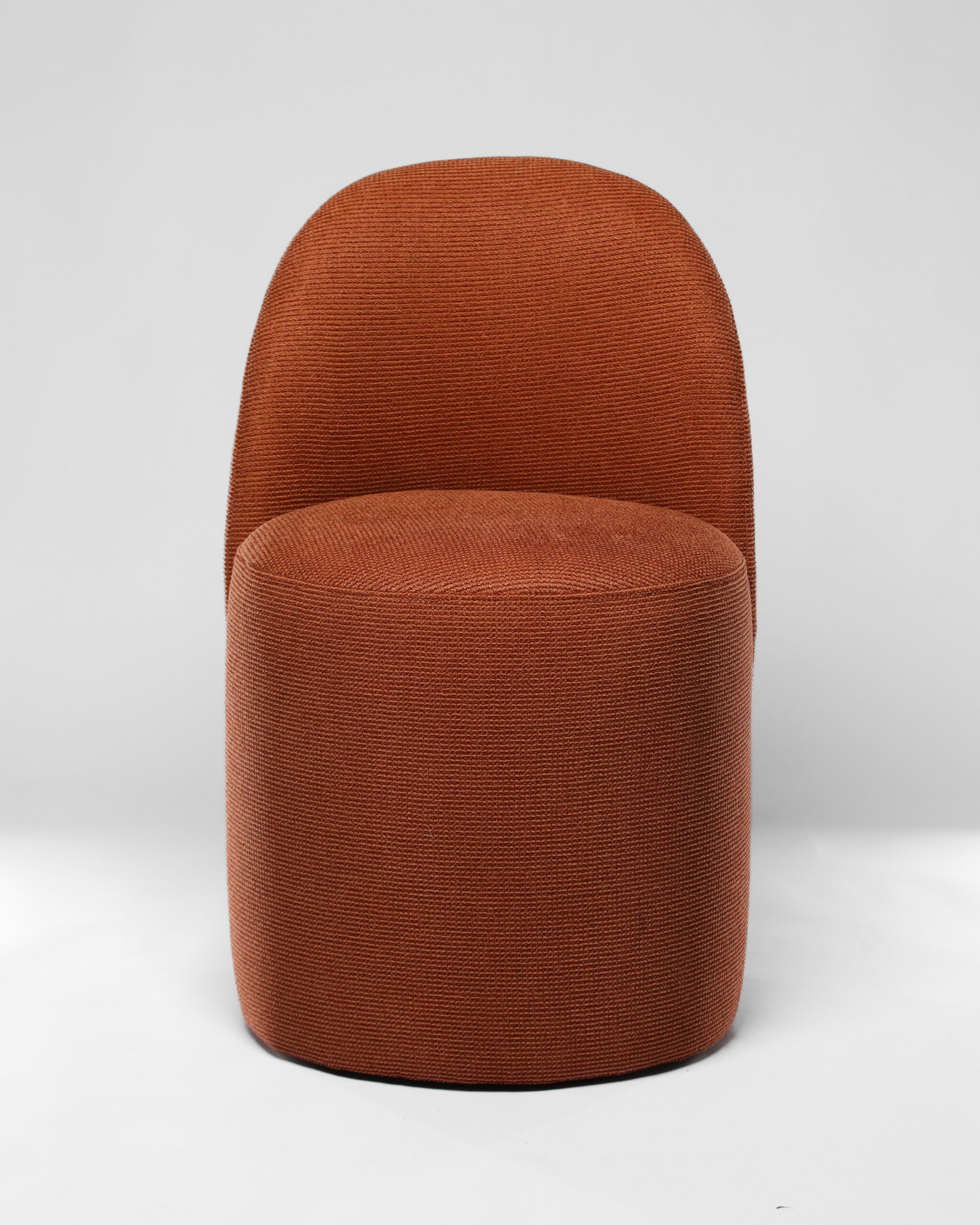 Fauteuil Rondo Design Terracotta – Élégance Moderne et Confort Compact - Image 2